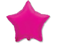 1204-0483 Ф Б/РИС 18" ЗВЕЗДА Металлик Fuchsia(FM)