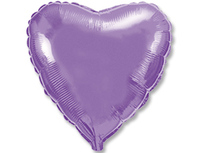 1204-0534 Ф Б/РИС 18" СЕРДЦЕ Металлик Lilac