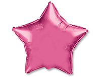 1204-0547 Ф Б/РИС 18" ЗВЕЗДА Металлик Pink