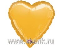 1204-0032 А Б/РИС СЕРДЦЕ 18" Металлик Gold