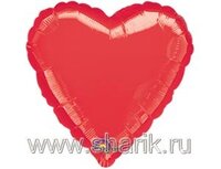 1204-0034 А Б/РИС СЕРДЦЕ 18" Металлик Red