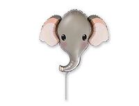 1206-1280 Ф М/ФИГУРА/3 Голова Слона серая