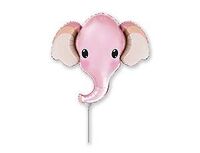 1206-1281 Ф М/ФИГУРА/3 Голова Слона розовая