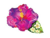1207-5668 Б ФИГУРА Цветок тропический фиолетовый
