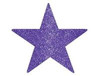 1505-1541 Баннер Звезда Purple фолг 13см 5шт/А