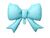 1206-1745 К М/ФИГУРА Бант голубой сатин