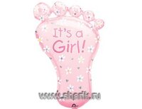 1207-0148 А ФИГУРА/P35 Стопа девочки розовая	