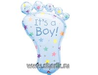 1207-0149 А ФИГУРА/P35 Стопа мальчика голубая	