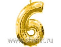1207-1092 А ЦИФРА 6 Gold	