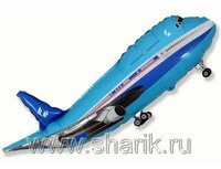 1207-1141 Ф ФИГУРА/11 Самолет синий/FM	