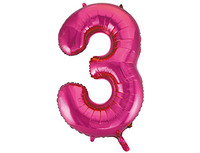 1207-2978 К ЦИФРА 3 40" Fuchsia	