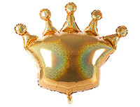 1207-3232 Б ФИГУРА Корона золотая голография	