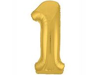1207-3812 Р ЦИФРА 1 40" Металлик Gold	