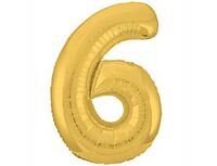 1207-3817 Р ЦИФРА 6 40" Металлик Gold
