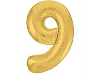 1207-3820 Р ЦИФРА 9 40" Металлик Gold