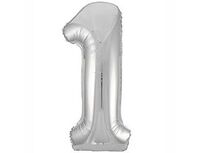 1207-3822 Р ЦИФРА 1 40" Металлик Silver