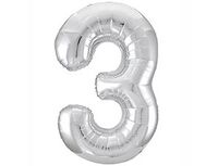1207-3824 Р ЦИФРА 3 40" Металлик Silver