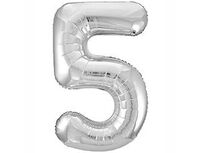 1207-3826 Р ЦИФРА 5 40" Металлик Silver
