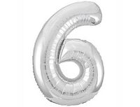 1207-3827 Р ЦИФРА 6 40" Металлик Silver