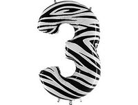 1207-3906 Г ЦИФРА 3 40" Zebra	