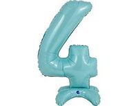 1207-4268 Г ЦИФРА 4 25" Pastel Blue на подставке	