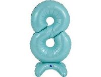 1207-4272 Г ЦИФРА 8 25" Pastel Blue на подставке	