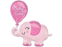 1207-4360 А ФИГУРА/P60 Слоник розовый BABY GIRL	