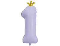 1207-4720 Р ЦИФРА 1 32" С короной Lavender
