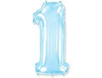 1207-4753 Ф ЦИФРА 1 40" Pastel Blue