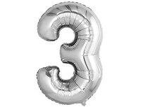 1207-4794 Р ЦИФРА 3 32" Металлик Silver