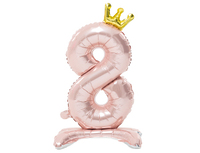 1207-5782 К ЦИФРА 8 32" Pink на подставке Корона