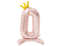 1207-5774 К ЦИФРА 0 32" Pink на подставке Корона