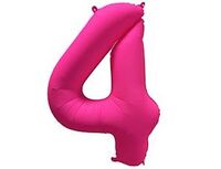 1207-6156 К ЦИФРА 4 40" Неон Pink