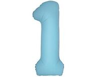 1207-6321 Ф ЦИФРА 1 40" SLIM Matte Baby Blue