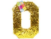 1507-1712 Пиньята Цифра 0 Золото