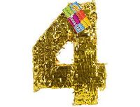 1507-1716 Пиньята Цифра 4 Золото