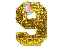 1507-1721 Пиньята Цифра 9 Золото
