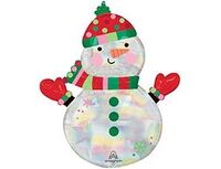 1207-6556 А ФИГУРА/P45 Снеговик голография