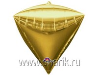 1209-0033 А 3D АЛМАЗ Б/РИС 17" Металлик Gold