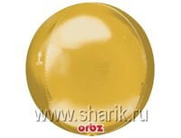 1209-0041 А 3D СФЕРА Б/РИС 16" Металлик Gold