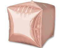 1209-0193 А 3D КУБ 15" Б/РИС Металлик Rose Gold