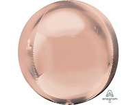 1209-0263 А 3D СФЕРА Б/РИС 21" Металлик Rose Gold