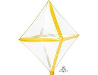 1209-0338 А 3D РОМБ Б/РИС 17" Прозрачный Gold	