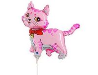  1206-1503 Г М/ФИГУРА/Кошечка с бантом розовая 