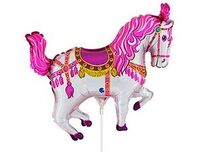  1206-1505 Г М/ФИГУРА/Лошадь цирковая розовая 