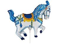  1206-1506 Г М/ФИГУРА/Лошадь цирковая голубая 