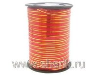 1302-0095 Лента с зол полосой 5ммХ230м красная