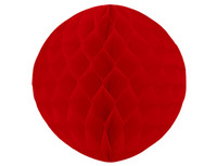 1412-0060 Шар бумажный красный 30см/G	