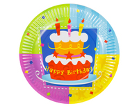 1502-0710 Тарелка бум Торт Birthday 17см 6шт/G