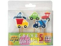 1502-0843 Свечи д/торта на пиках Авто 5шт/A	